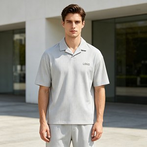 Service OEM : Polo en velours côtelé pour homme, polos en velours côtelé personnalisés à manches courtes pour homme, 100% coton 360g, coupe classique, vêtements pour homme - Product Image 5