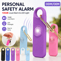 Alarm Keamanan Pribadi 130DB yang Dapat Diisi Ulang dengan Gantungan Kunci dan Lampu LED untuk Keadaan Darurat bagi Wanita dan Anak-Anak - Alat Pertahanan Diri untuk Keamanan Saat Berjalan