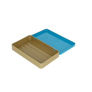 علبة معدنية أنيقة منقوشة لتغليف السجائر بغطاء مفصلي - Product Image 1