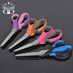 Colorido hogar tela <span class=keywords><strong>tijeras</strong></span> dentado cuchilla <span class=keywords><strong>tijeras</strong></span> de <span class=keywords><strong>costura</strong></span> <span class=keywords><strong>tijeras</strong></span> - Product Image 1