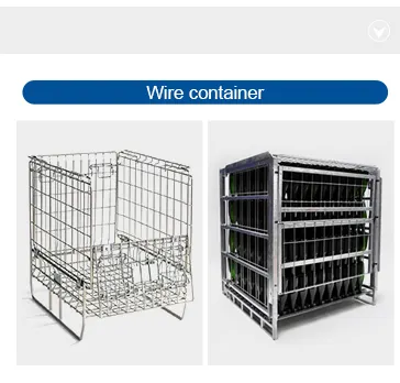 Champagne Sparkling 500 Bottles Wire Mesh Collapsible Bin Container Cargo   Storage Equipment for Wine Storage