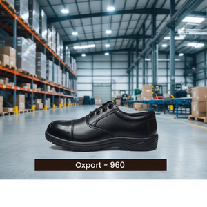 Zapatos de seguridad de cuero genuino para hombre, diseño moderno y duradero, con cordones, suela resistente, cómodos para uso diario, calzado de trabajo industrial. - Product Image 1