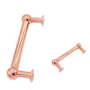 Minimalist Zinc Alloy Cabinet <b>Door</b> Handle 124MM Bar Shape Durable Furniture Drawer Handle <b>Silver</b> Gold Nordic Style - Product Image 3