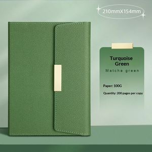 Promotional Corporate Business Modern Magnetic Leather Cover Handmade UV Printed <b>A5</b> PU Loose-Leaf Notebook Journal Custom Logo - Product Image 2