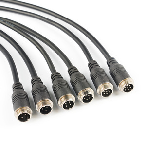 Nhà máy ép phun gx12 hàng không cắm 2-7pin không được che chở-1m PVC/PUR đúc Cáp nam/nữ kết nối - Product Image 4