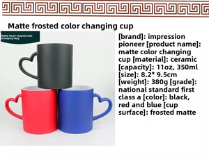 <span class=keywords><strong>Taza</strong></span> de Cerámica Mágica para Sublimación, 11 oz, con Revestimiento Colorido, Cambia de Color, para Café o Té, Venta al Por Mayor - Product Image 5