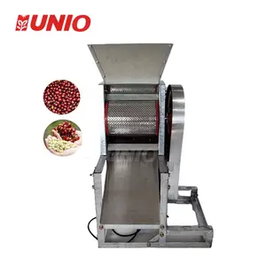 Fresh Coffee Beans Peel Threshing Machine Wooden Case Motor New Product 2020 Coffee Pulper Machine Philippines High Clean Rate