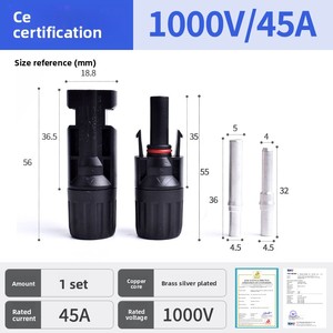 Adaptateur de connecteur de câble pour panneau solaire photovoltaïque étanche avec boîtier <span class=keywords><strong>PP0</strong></span> mâle/femelle 1P pour système PV - Product Image 4