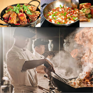 <span class=keywords><strong>Wok</strong></span> de fer de cuisson à bas prix avec deux poignées 40/46/50cm pour la cuisine ronde Carton acier ustensiles de cuisine chinois - Product Image 6