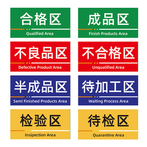 Señales Personalizadas para Zonas de Fábrica y Talleres, Señalización de Seguridad para Divisiones de Inspección, Estándar GB, Impresión UV, Origen Zhejiang - Product Image 5