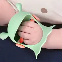 Dentes de silicone sem bpa para mãos, conjunto de brinquedo para recém-nascidos
