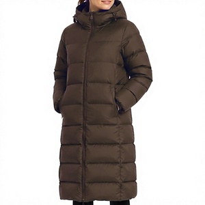 Chaqueta Acolchada Larga con Capucha para Hombre/Mujer, Corte Regular, Abrigo Cálido de Invierno con Cremallera Completa y Bolsillos, Resistente al Agua - Product Image 1