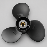 58100-93723-019 PROPELLER ALUMINIUM HITAM 9 1/4X9 untuk SUZUKI DT9.9 DT15 DF8 DF9.9 DF15 MOTOR TEMPEL 2/4 TAK UNTUK PERAHU