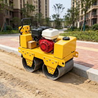 Mini-rouleau compresseur routier, moteur diesel/essence, petit compacteur pour la réparation des allées, les travaux de jardinage et les travaux de voirie municipale