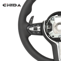Volant en cuir noir M Performance amélioré pour B-M-Ws E46 E90 E92 E93 E87 E60 E61 F10 F11 F18 F06 F02 F30 F35 F15