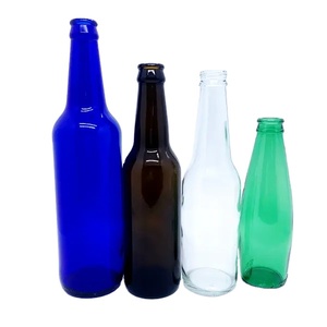 Botellas de Vidrio Transparente para Refrescos o Jugos de 330 ml, 33 cl, 12 oz, <span class=keywords><strong>Precio</strong></span> Económico al por Mayor, con Tapa Corona Negra y Dorada - Product Image 3