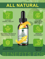 OEM LUKAREE Gouttes liquides liposomales de citron bergamote 60 ml Sans gluten Favorise la santé globale, l'énergie cellulaire et le métabolisme