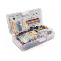 Kit de démarrage électronique DIY pour débutants, avec plateau de prototypage 830 points et pack de composants, compatible ATmega328P R3 pour expériences de circuits