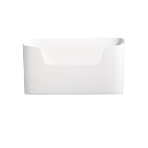 Boîte de rangement murale rectangulaire blanc cassé, organisateur de bureau pour cuisine, salle de bain, toilettes, aucun perçage requis - Product Image 2