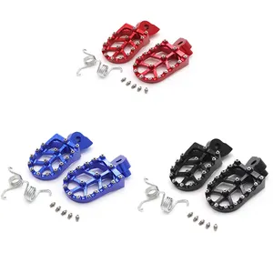 Red Easy Install Aluminium Alloy Rear Sets Motorcycle CNC Aluminum Foot Peg