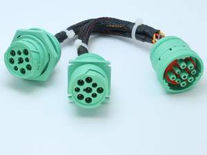 1ft/0.3m J1939 ELD Splitter Y-kabel J1939 9-pins mannelijk naar 2 vrouwelijke verlengkabel - Product Image 5