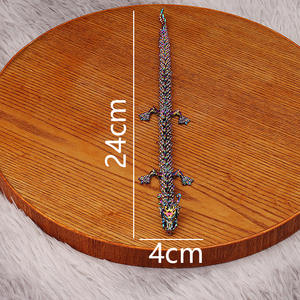 Vente chaude, décoration de bureau en forme de dragon long stéréoscopique 3D, dragon dominant, ornement en métal coloré, artisanat, vente en gros - Product Image 6