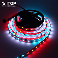 Dmx512rgb 5050 24v IP20 Ip65 Étanche Extérieur Magique Pleine Couleur Rgb Led Strip Sign Flex Led Strip Lights Dmx Signal