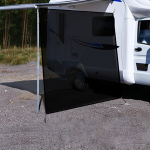 Toldo para Remolque de <span class=keywords><strong>Camping</strong></span> de <span class=keywords><strong>9</strong></span> x 7 Pulgadas, Malla Negra, Bloqueador UV, Toldo Lateral para Autocaravana, Parasol - Product Image 2