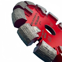 Disco de diamante para soldadura láser de calidad europea de 130 mm con segmentos curvos para hormigón extremadamente duro