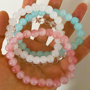 Pulsera de cuentas de <span class=keywords><strong>cristal</strong></span> de Mar hecha a mano de moda, joyería playera para niñas, niños, niñas y madres adultas - Product Image 6