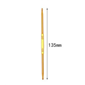 Ensemble de poignées en métal doré de 2 pièces Outil de tricotage Aiguille de pull Crochet - Product Image 6