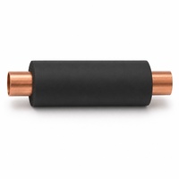 Tube d'isolation en mousse de caoutchouc pour climatiseur, isolation de tuyaux en élastomère à cellules fermées NBR, isolation de conduites de cuivre pour la climatisation et la réfrigération