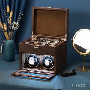 กล่องเก็บนาฬิกาอัตโนมัติ 8 เรือน พร้อมระบบหมุนนาฬิกา 2 ระบบ หยุดอัตโนมัติ ไฟ LED วัสดุไม้/MDF/PC พร้อมกล่องหนังสุดหรู - Product Image 6