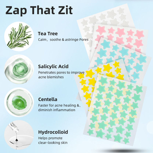 Parches Hidrocoloides para Granos <span class=keywords><strong>Starface</strong></span> con Logotipo OEM Auténtico, Parches en Forma de Estrella para el Cuidado de la Piel, Parches para el Acné en Adolescentes con Ácido Salicílico - Product Image 3