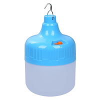 APCITL Éclairage à économie d'énergie, batterie de rechange, ampoule USB E27, rechargeable, lampe LED en plastique pour la maison, lampe de secours pour le camping
