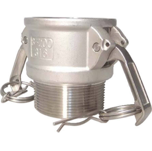 Manguera de Succión de Acero Inoxidable Personalizada <span class=keywords><strong>Ss</strong></span> 304/316, Conexiones Camlock Roscadas Macho Tipo B - Product Image 1