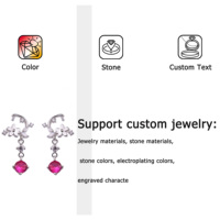 Boucles d'oreilles créoles en argent 925 plaqué platine, zircone cubique, design de luxe, cadeau pour femme, fiançailles, anniversaire, mariage, fête