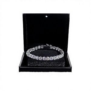 Pulsera de Moissanita de Alta Gama Europea y Americana de 1 y 2 Quilates, Plata 925, Estilo Tenis para Mujer - Product Image 2