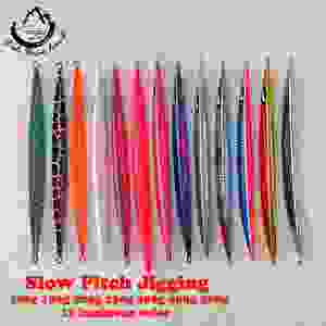 ORJD Venta al por mayor/al por menor 100g 150g 200g 250g 300g 400g 500g Señuelo luminoso de jigging lento para agua salada con colores craquelados - Product Image 3