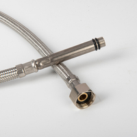 Tuyau de raccordement personnalisé en acier inoxydable, connecteur de robinet à compression fileté, tuyau tressé