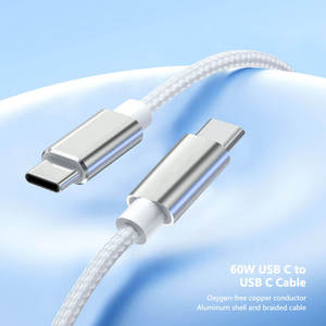 Cable USB-C a USB-C Trenzado Beats de 0.2m, Carga Rápida, Resistente y Anti-Enredos para Dispositivos Android, Color Negro - Product Image 2