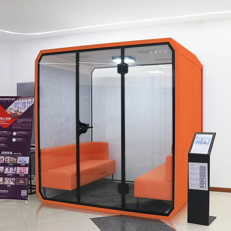 Factory custom work space private silence sound proof booth soundproof booth office meeting phone pod
