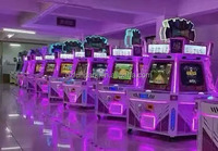 Игровой автомат с монетоприемником на 5 игроков: интерактивная стрелялка с яркой подсветкой, выдающая призы (билеты, капсулы, игрушки) – в продаже