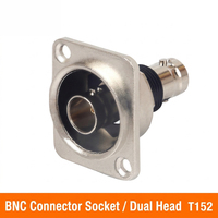 Connecteur coaxial femelle Q9 SDI pour surveillance vidéo BNC ABCCABLS avec tête à bride T152