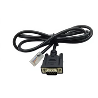 Cable Serial DB9 Macho a RJ10 10P4C OEM de Fábrica, UL2464 26AWG RS232, para Sistemas de Control de Asistencia, PLC e Instrumentos