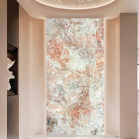 Grande dalle de marbre rose naturel Paia, imperméable, durable, écologique, design moderne, garantie 1 an, pour escalier, cuisine, salle de bain, hall, villa