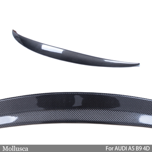 สำหรับ A5 S5 B9 RS5 4ประตูแบบสปอร์ตคาร์บอนไฟเบอร์ด้านหลังสปอยเลอร์ลำตัวปีก2016-2025 - Product Image 4