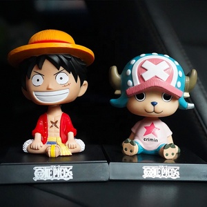 Figura de coche de One Piece Zoro y Chopper con cabeza oscilante, adorno de mesa Kawaii para interior de coche, juguete para niños, regalo - Product Image 2