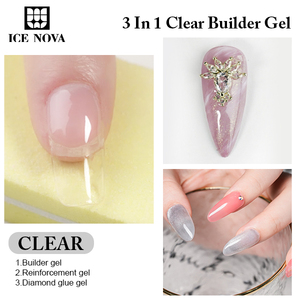 Gel Sólido Constructor Para <span class=keywords><strong>Uñas</strong></span> ICE NOVA Sin Calor Sin Hema Antiadherente Gel <span class=keywords><strong>De</strong></span> Construcción Sin Sensación <span class=keywords><strong>De</strong></span> Calor Extensión Indolora Gel Duro Transparente Libre <span class=keywords><strong>De</strong></span> TPO - Product Image 1