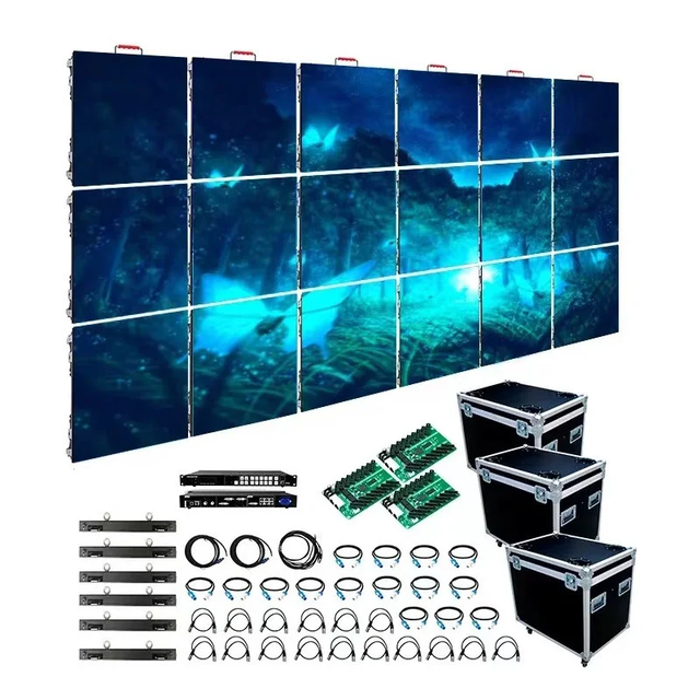 TOPvision LED Display Screen IP65 Custom Wall Display Panel P2.6/P2.9/P3.91 Movable Indoor/Outdoor LED Screen